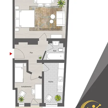 Nuwilu One - Mit Balkon Im Herzen Erfurts - Magenta Tv- Netflix - 아파트 *